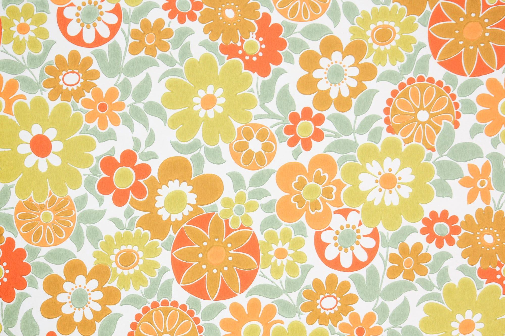 Vintage Yellow Floral Wallpapers Top Free Vintage Yellow Floral