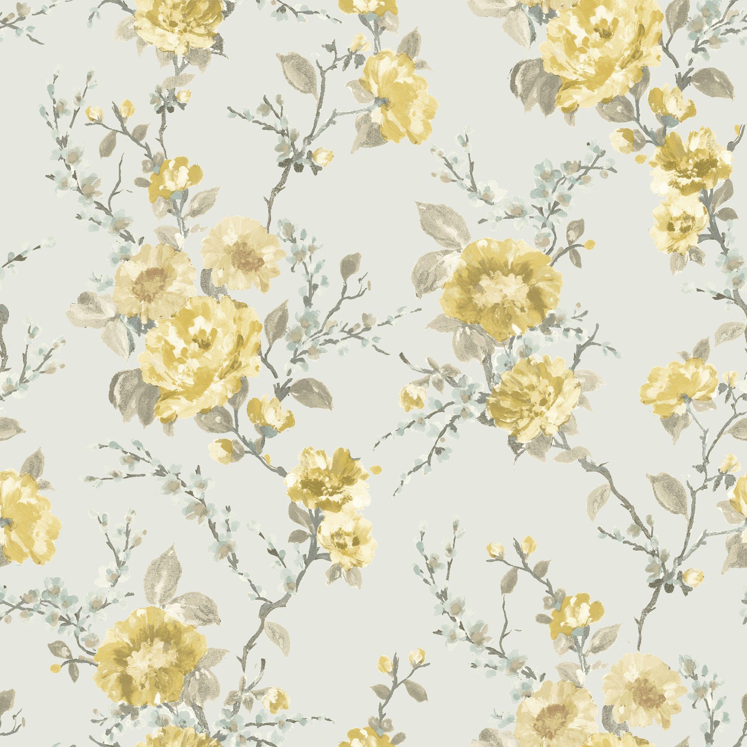 Vintage Yellow Floral Wallpapers Top Free Vintage Yellow Floral