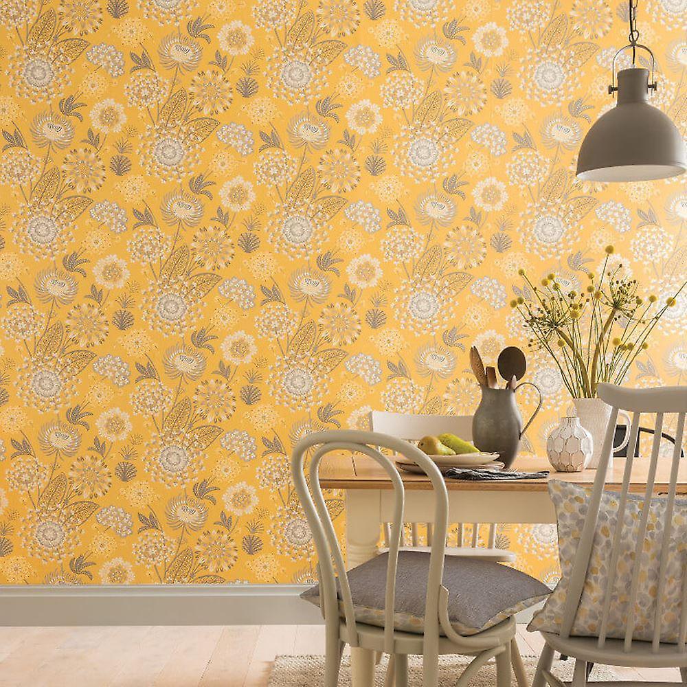Vintage Yellow Floral Wallpapers Top Free Vintage Yellow Floral Backgrounds WallpaperAccess
