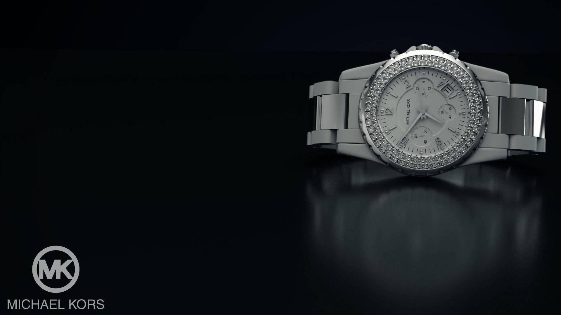 1920x1080 Download Michael Kors Watch Full Of Diamonds Wallpaper