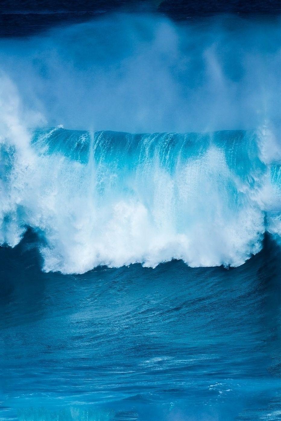 932x1397 Wave Desktop Wallpaper Elegant Wave Surfing the Ocean iPhone X