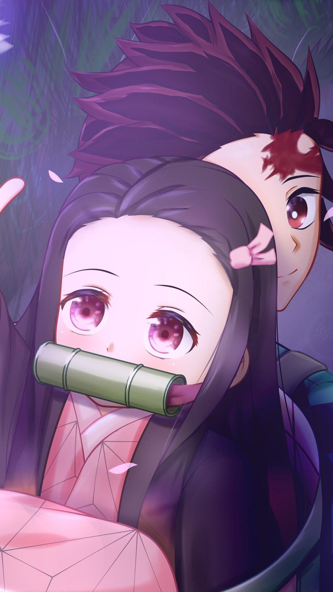 1080x1920 Nezuko iPhone Wallpaper