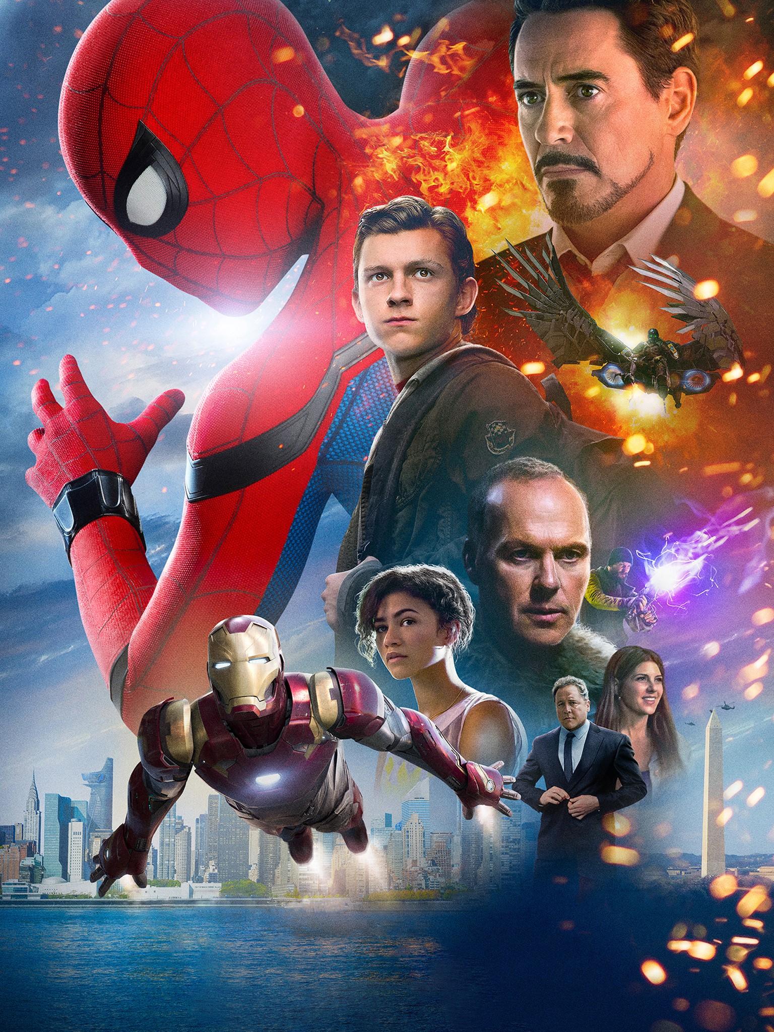 1536x2048 Spider Man, Portrait Display, Iron Man, Movies, Tony Stark, Peter Parker, Spider Man Homecoming (Movie) Gallery HD Wallpaper