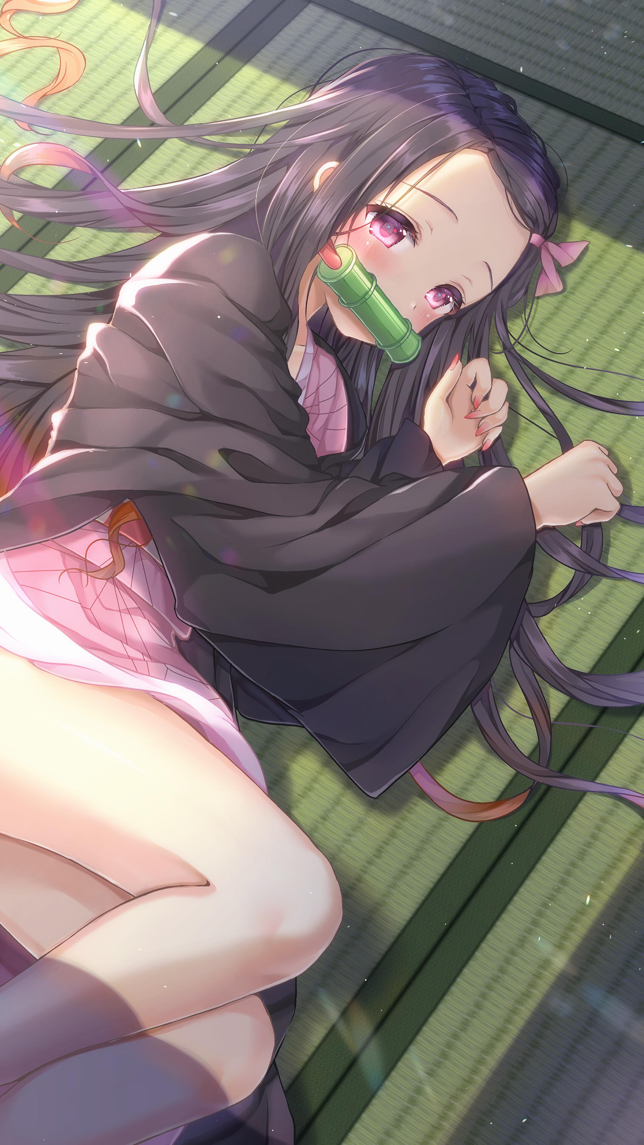 2160x3840 Nezuko Kamado, Kimetsu no Yaiba, 4k Gallery HD Wallpaper
