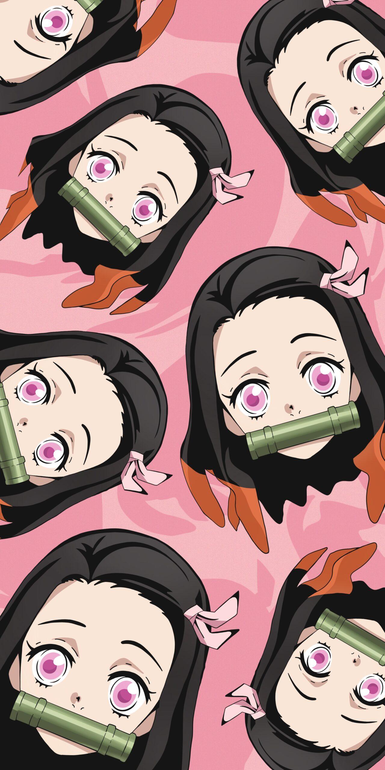 1280x2560 Demon Slayer Wallpaper with Nezuko Anime Wallpaper for Phone