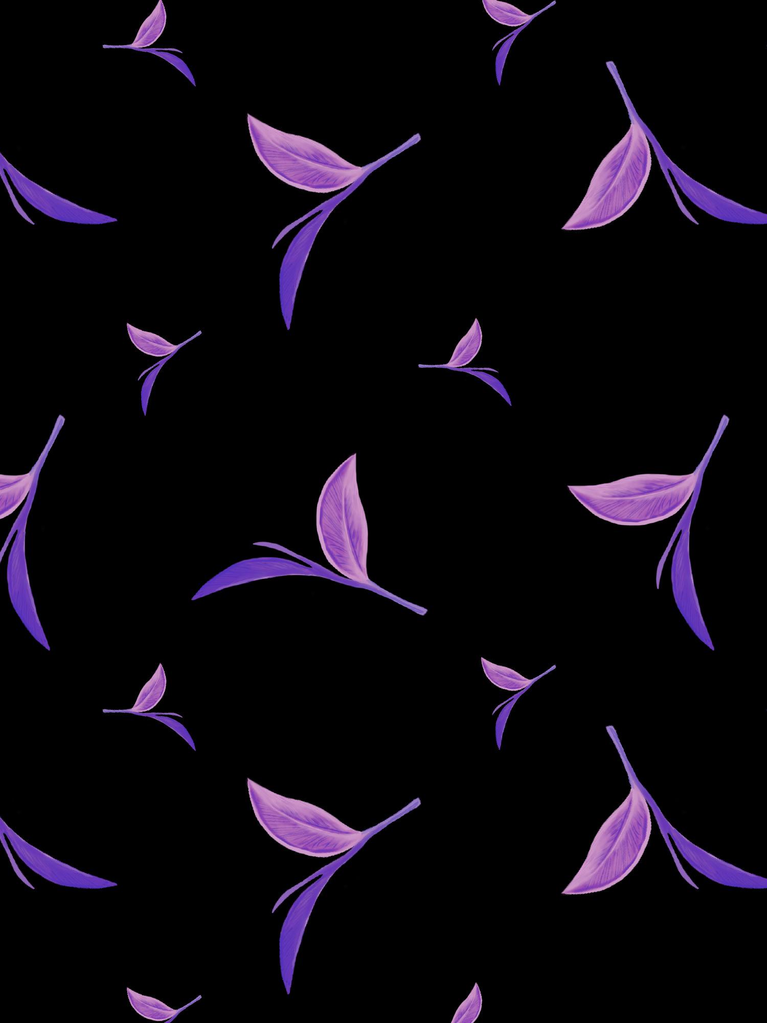 1500x2000 Spooky Halloween purple leaves wallpaper. Leysa Flores Design