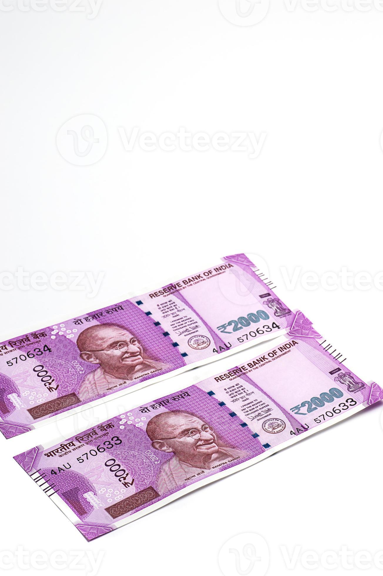 1303x1960 New Indian Currency of Rs.2000 isolated on white background. Published on 9 November 2016