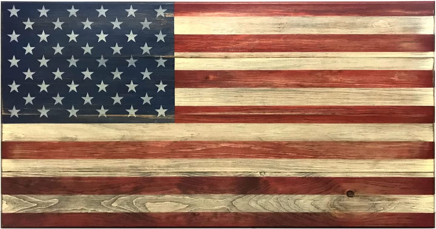 1437x754 Buy Flags of Valor Legacy Series Wooden American Flag” x 42” Medium- Made in the USA American Flag Wall Décor Wall Art Made