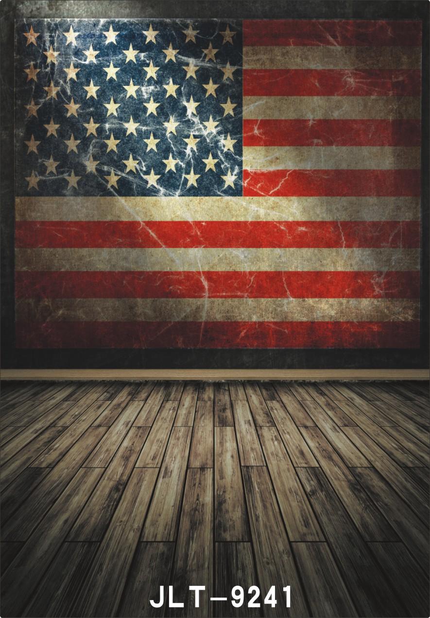 885x1271 Background For Photo Studio Photography America Flag Wooden Floor Computer Printed Photo Backdrops For Wedding Children Baby