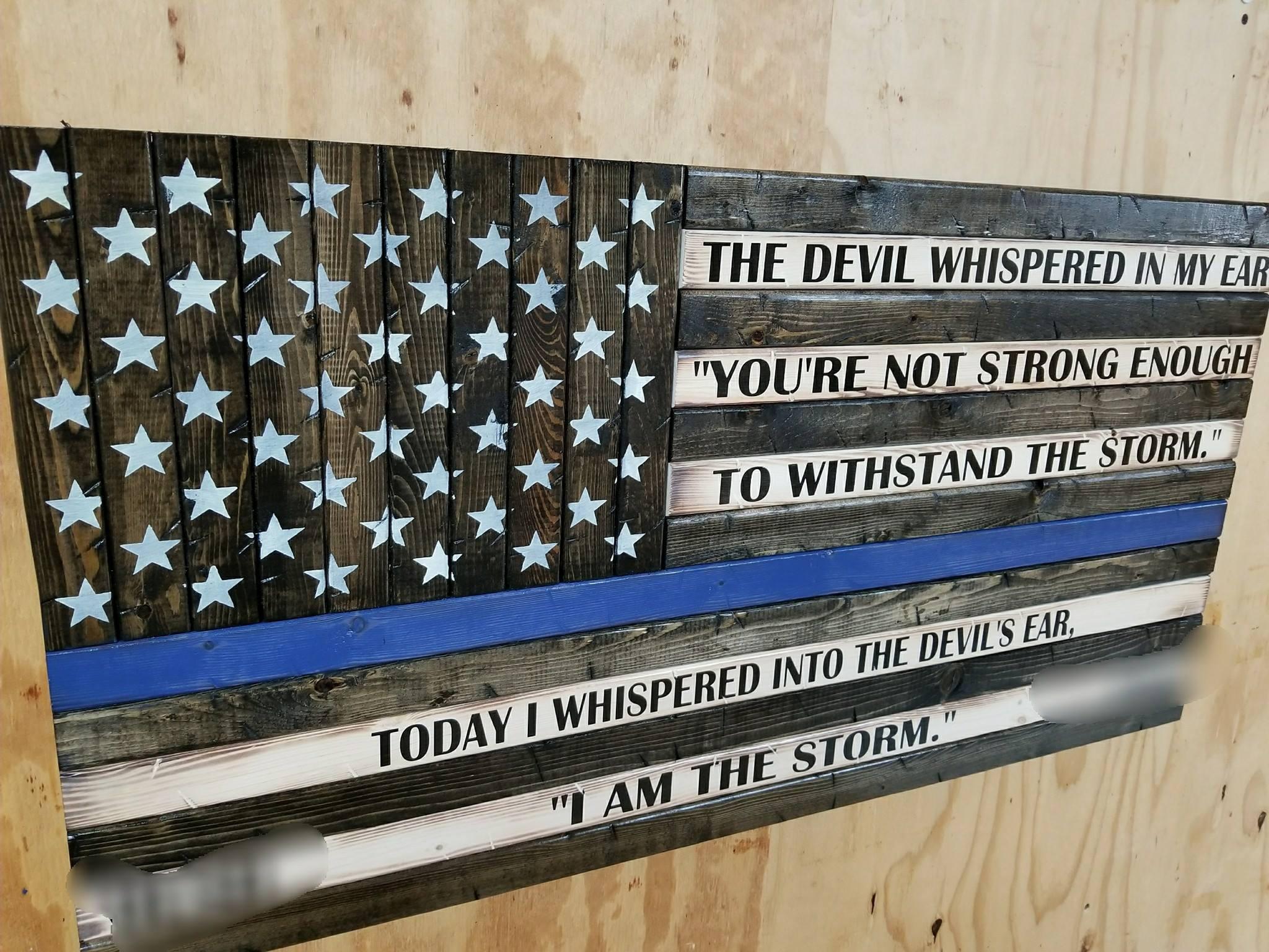 2048x1536 Wooden Rustic Style American Flag W/ i AM THE