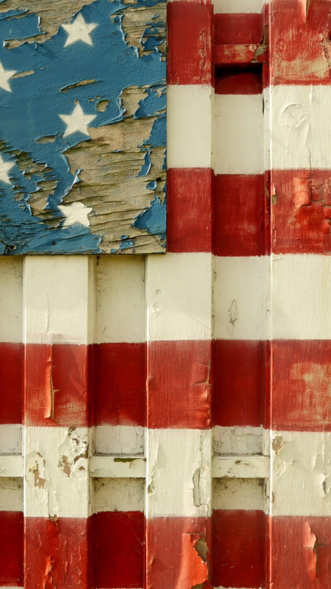 1080x1920 Download Wooden American Flag Cool iPhone Wallpaper