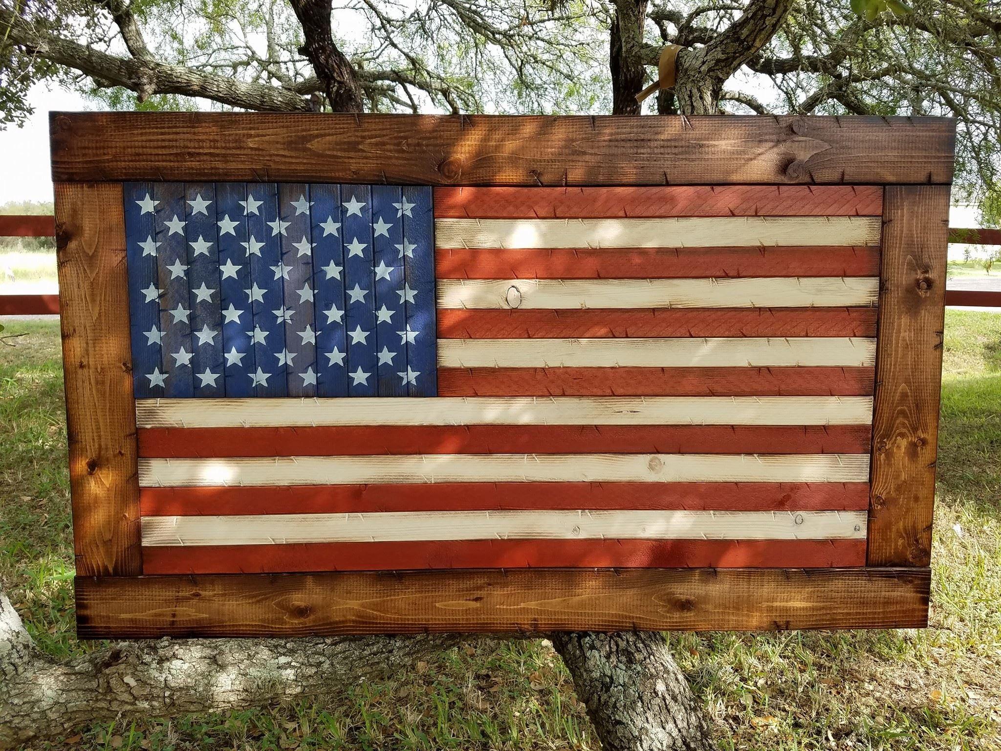 2048x1536 Framed American Flag. Wooden American Flag. Man Cave Decor. USA Flag Decor. Rustic American Flag