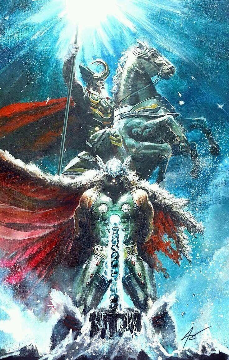 736x1154 Nerds among Us. Thor art, Odin and thor, Marvel thor