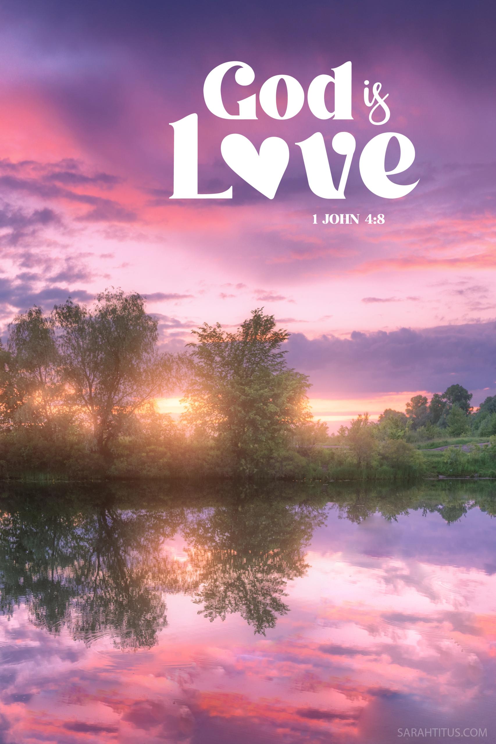 1706x2560 God is Love Wallpaper