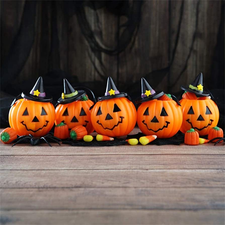 894x894 Amazon.com : AOFOTO 8x8ft Cute Halloween Pumpkin Face Backdrop Happy Hallowmas Party Black Hat Jack O Lantern Poster Decoration Wallpaper Kids Trick or Treat Photo Studio Props