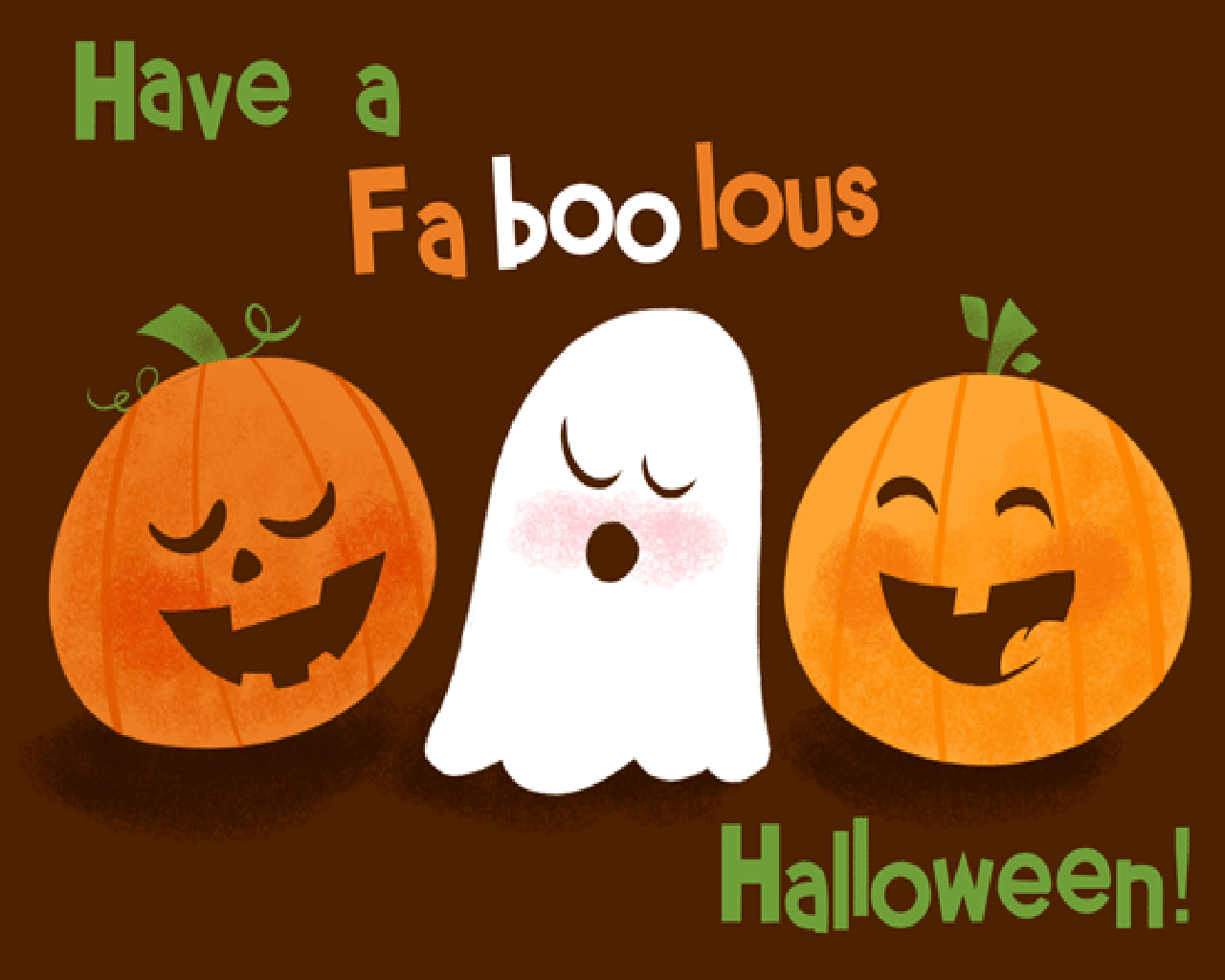 1280x1024 Cute Halloween Background