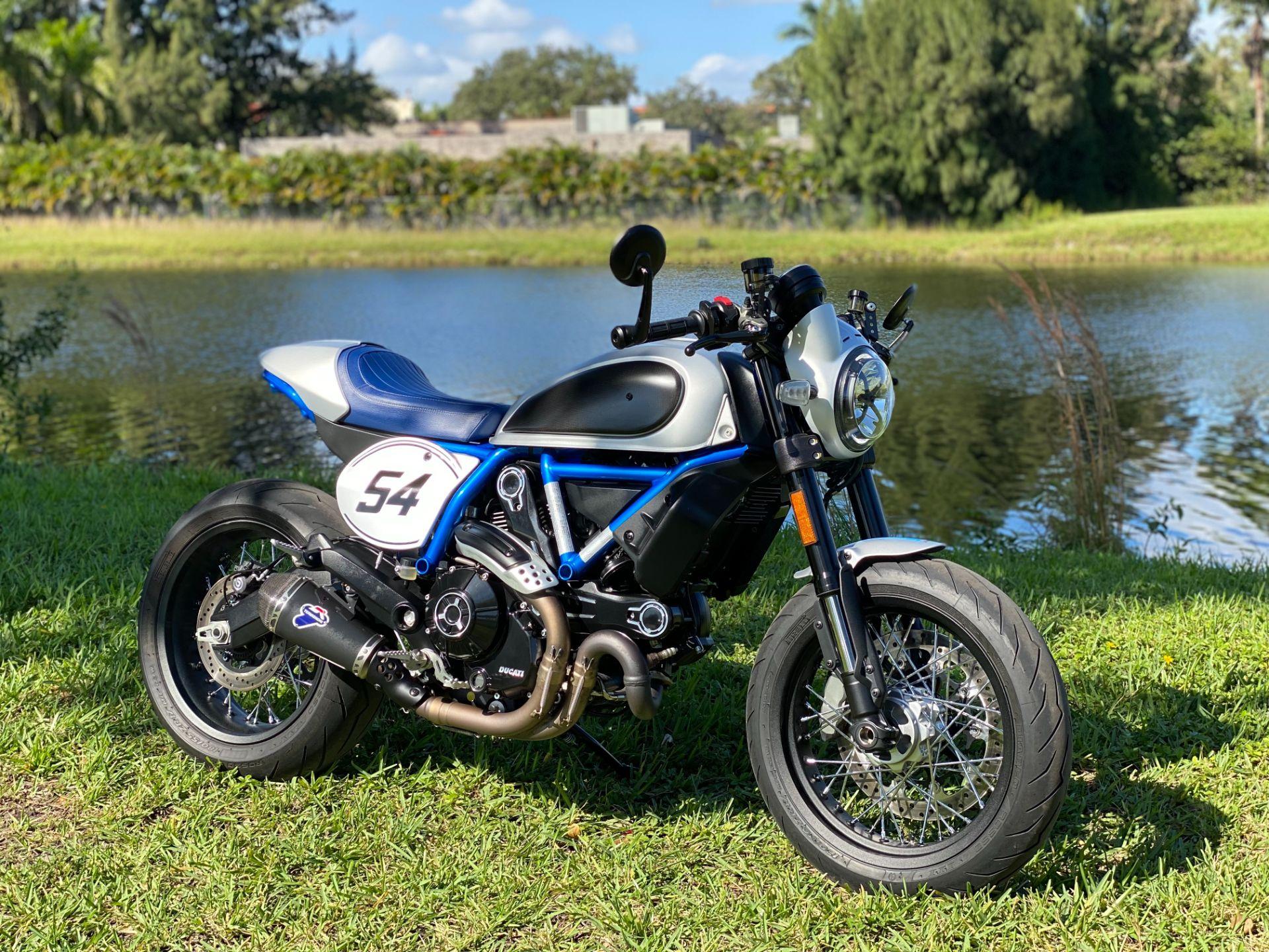 1920x1440 Certified Pre Owned 2019 Ducati Scrambler Cafe Racer Silver Ice Matt. Motorcycles In North Miami Beach FL