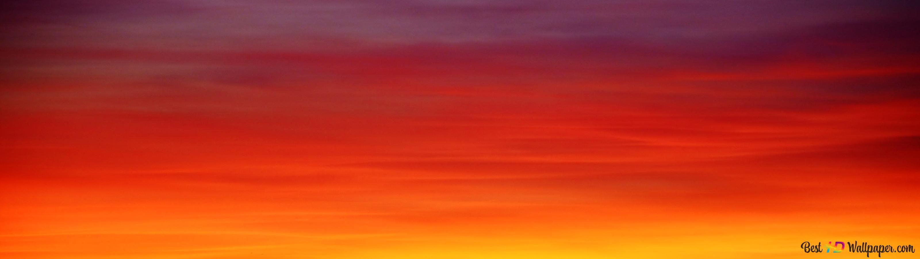 3200x900 sunset panoramic sky 4K wallpaper download