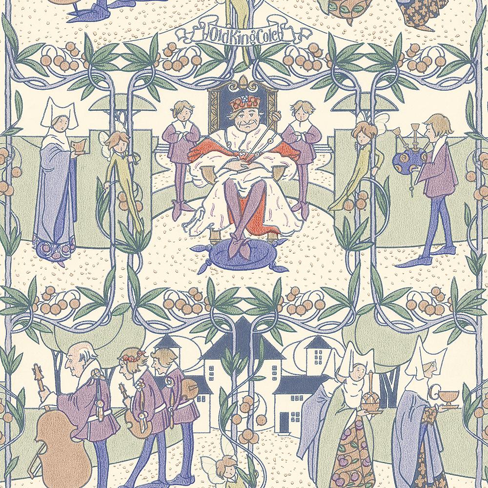 1000x1000 Bradbury Children's Wallpaper. Old King Cole