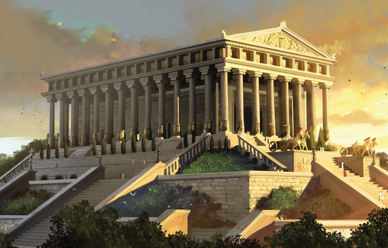 1332x850 Temple of Artemis Wallpaper