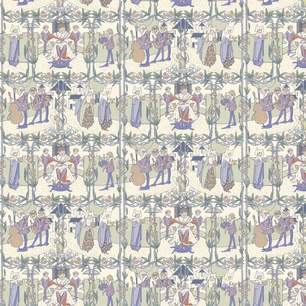 1000x1000 Bradbury Children's Wallpaper. Old King Cole