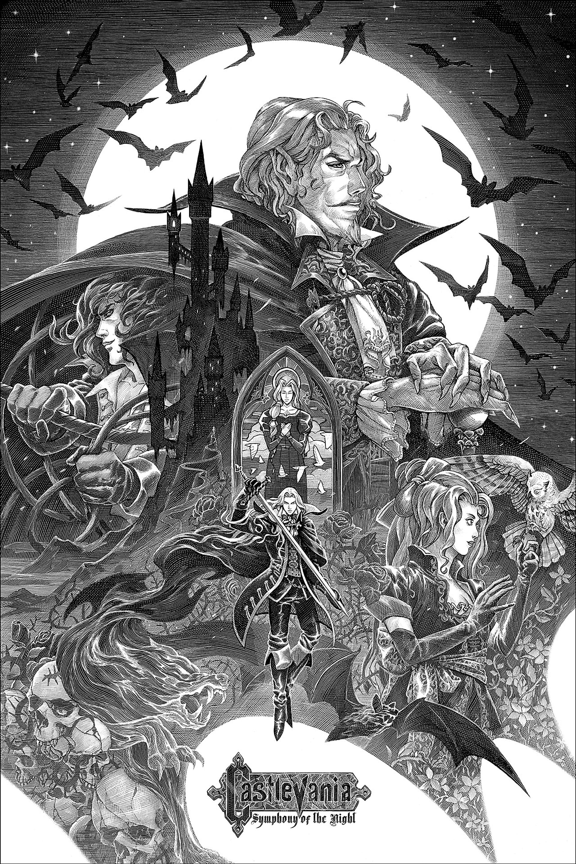 1920x2880 Illustration Castlevania: Symphony of the Night. Castlevania. Konami. Cook and Becker