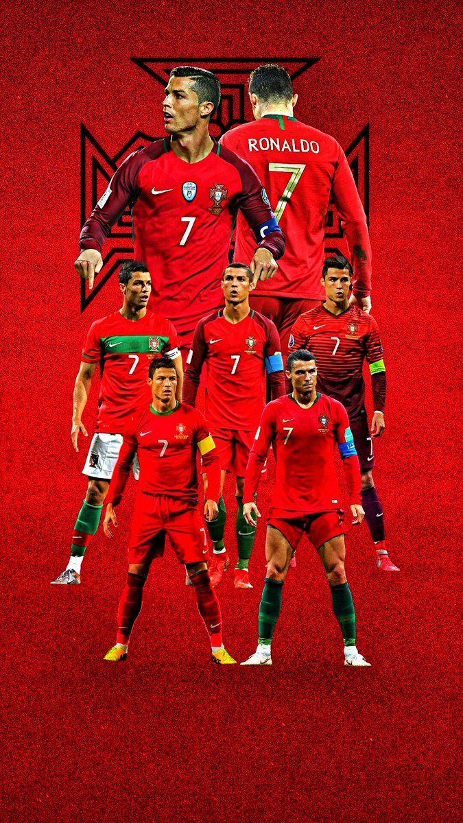 675x1200 CR7 Portugal 2021 Wallpaper