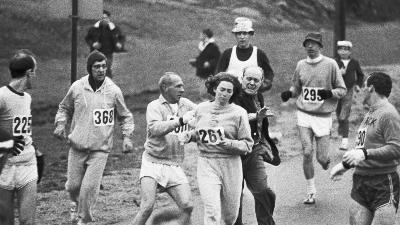 1280x720 Kathrine Switzer: First woman to officially run Boston Marathon on the iconic moment she was attacked by the race organiser