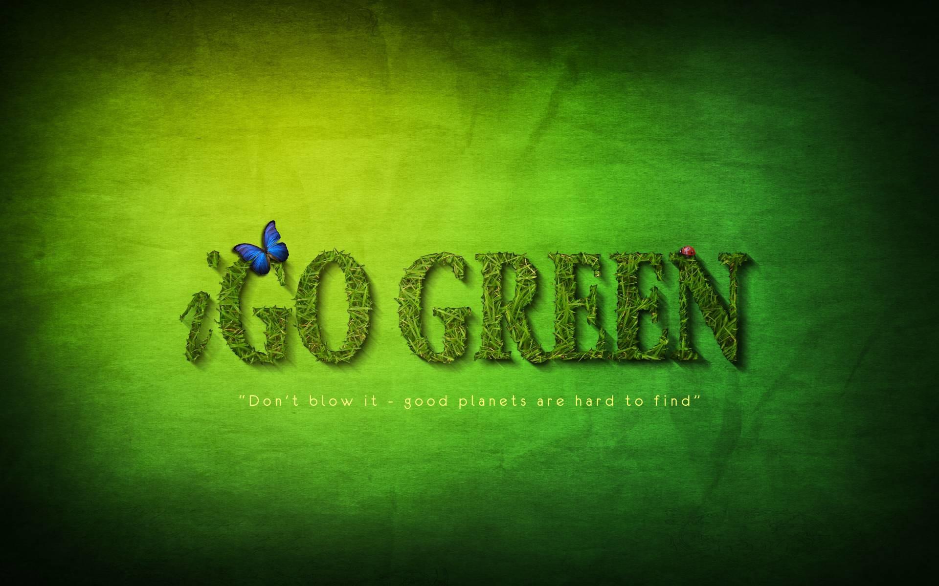 1920x1200 Go Green Wallpaper