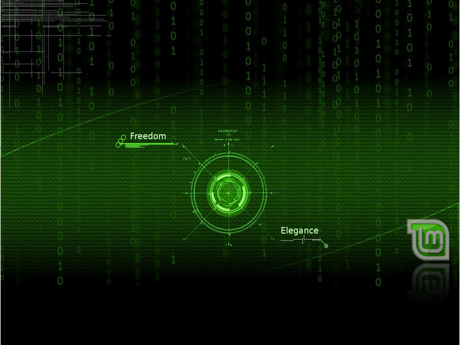 1600x1200 Matrix Tech Green