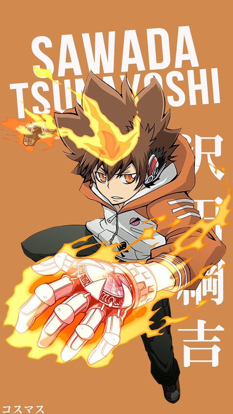 954x1696 Tsunayoshi Sawada Android Wallpaper