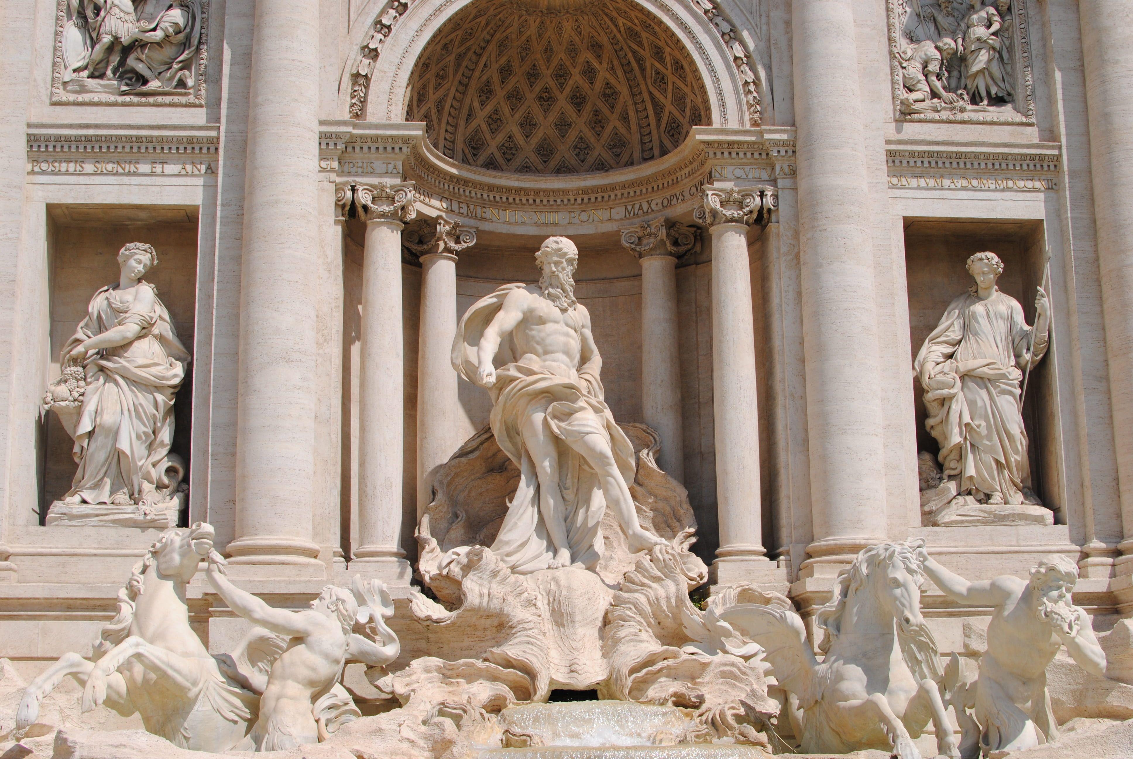 3872x2592 fountain #trevi #italy #rome #travel #water #sculpture #landmark #italian #. Aesthetic desktop wallpaper, Laptop wallpaper desktop wallpaper, Wallpaper notebook