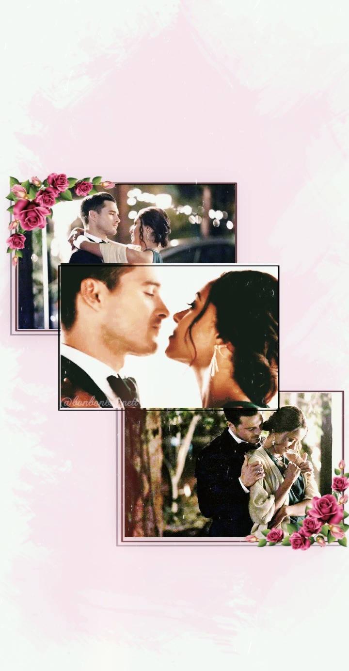 720x1384 Download Vampire Diaries Romantic Bonenzo Wallpaper