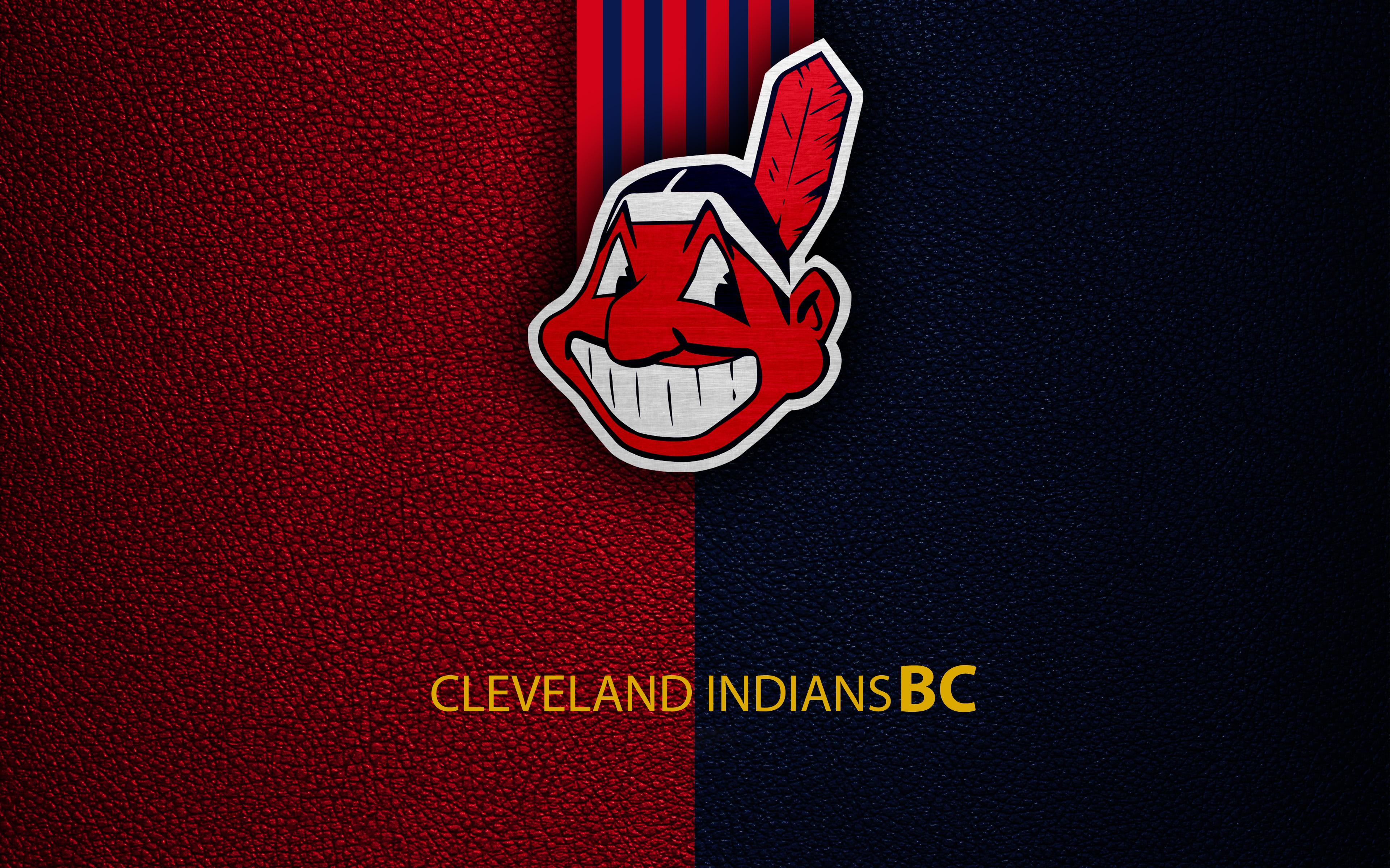 3840x2400 HD desktop wallpaper: Sports, Logo, Baseball, Mlb, Cleveland Indians download free picture