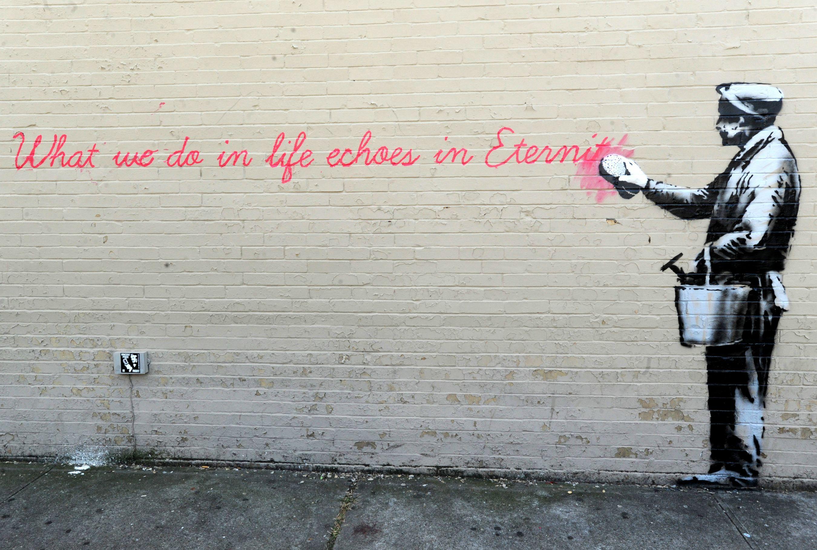 2700x1818 Banksy Desktop Wallpaper