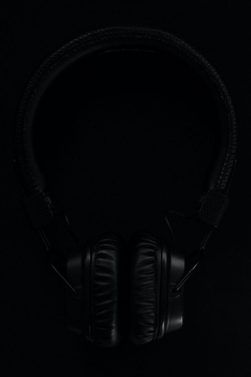 800x1200 Download Wallpaper 800x1200 Headphones, Black, Dark, Music Iphone 4s 4 For Parallax HD Background