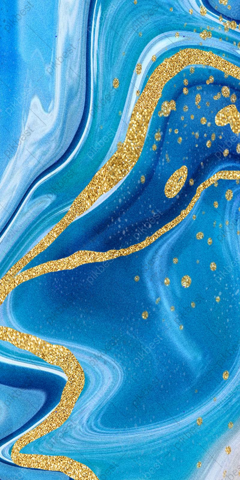 800x1600 Bottom Pattern Blue Abstract Marble Texture Mobile Phone Wallpaper Background. PSD Free Download