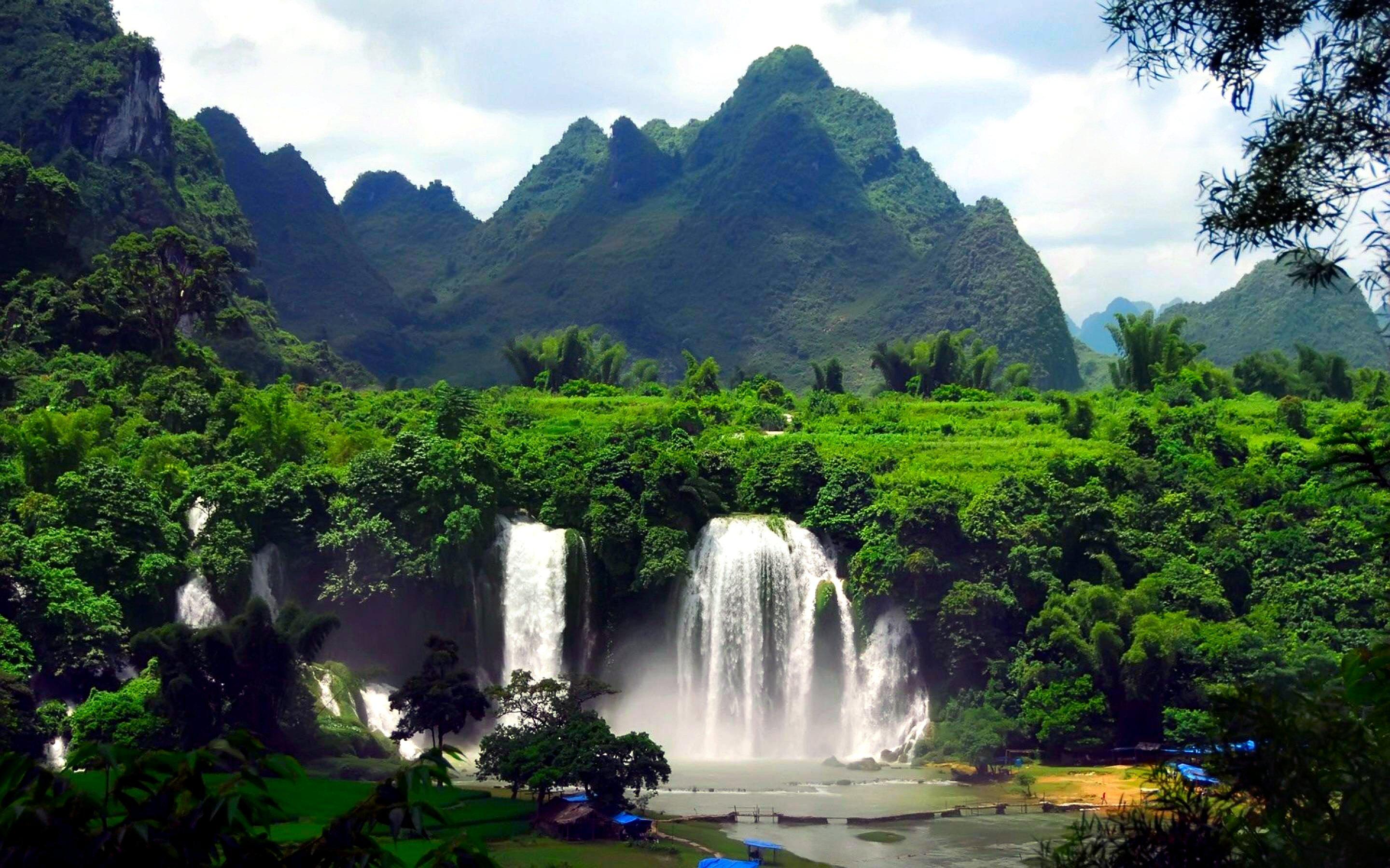 2880x1800 Beautiful HD Wallpaper Of Mountains and Rivers