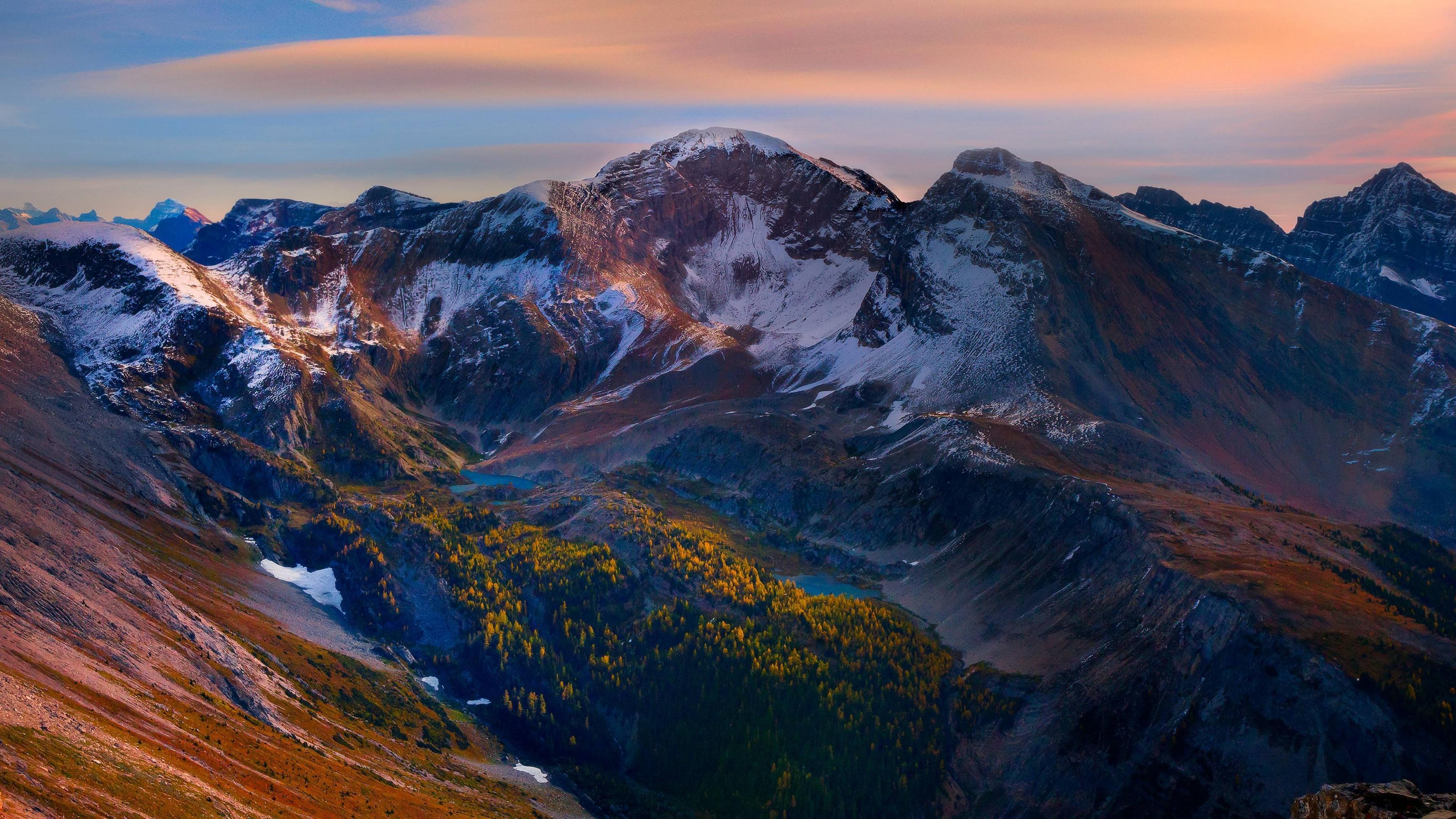 3456x1944 Mountain Peaks Beautiful Scenery, HD Nature, 4k Wallpaper, Image, Background, Photo and Picture
