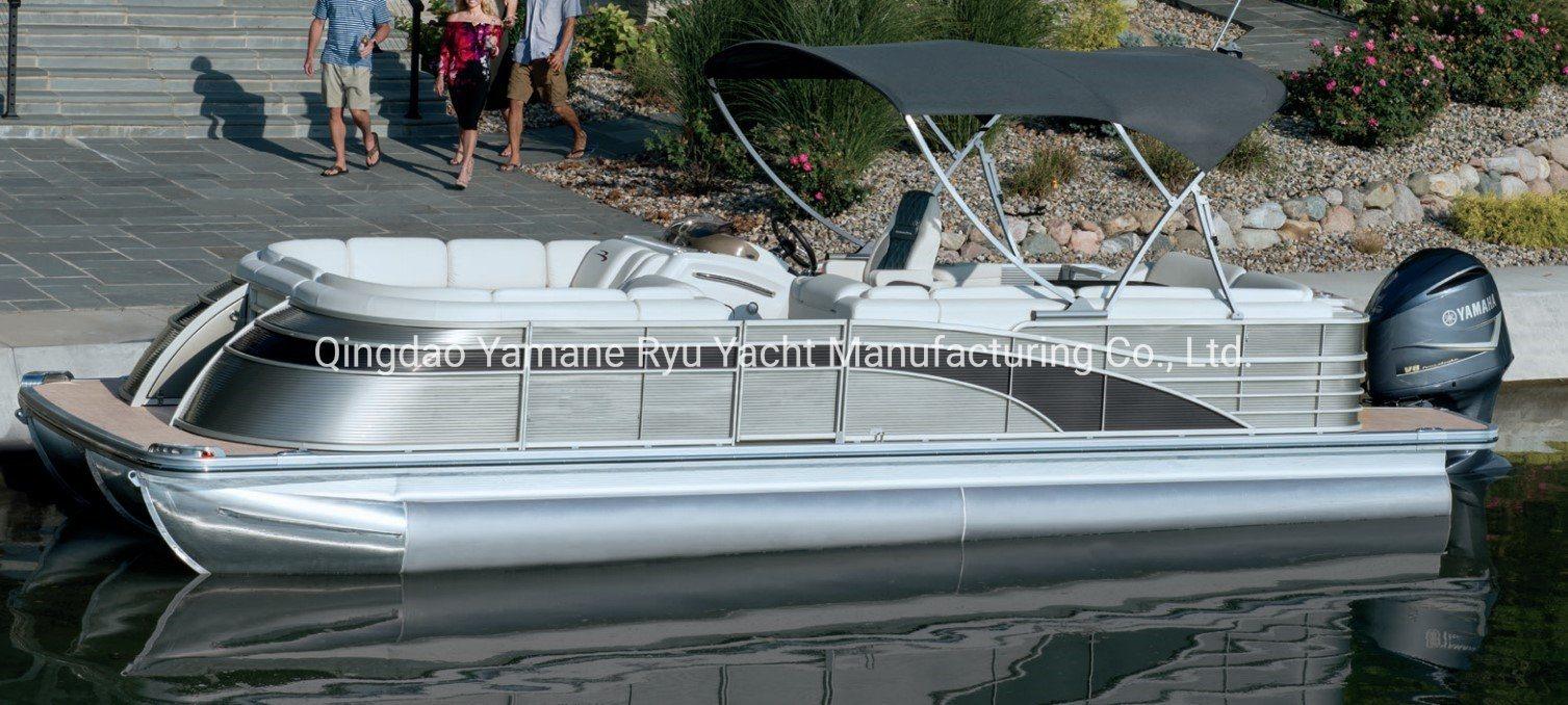 1507x678 China 25FT New Model Aluminum Pontoon Boat Photo & Picture In