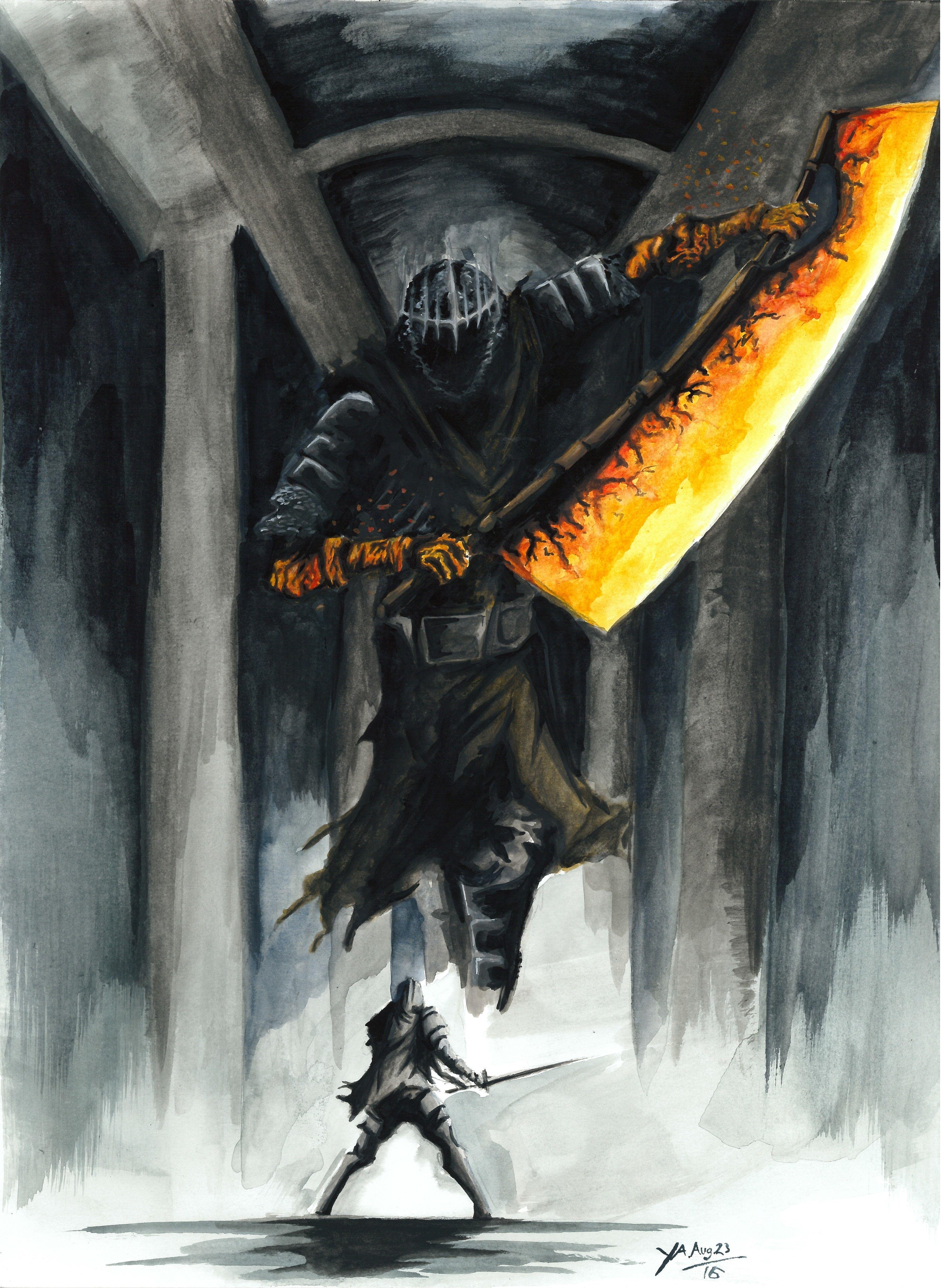 3509x4796 Yhorm The Giant Gouache. Dark souls, Dark souls art, Dark souls 3