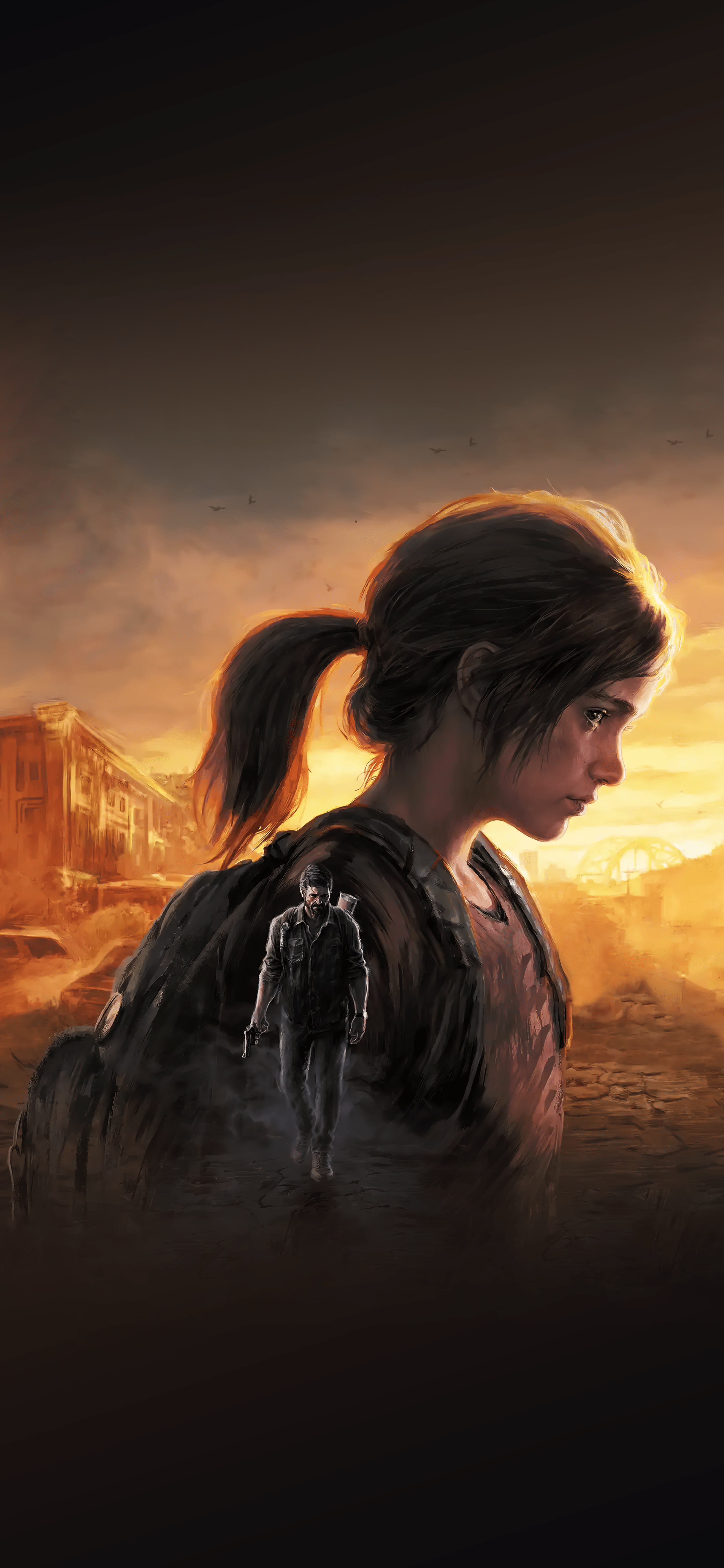 2500x5413 Converted the Last of Us Part 1 poster into a mobile wallpaper