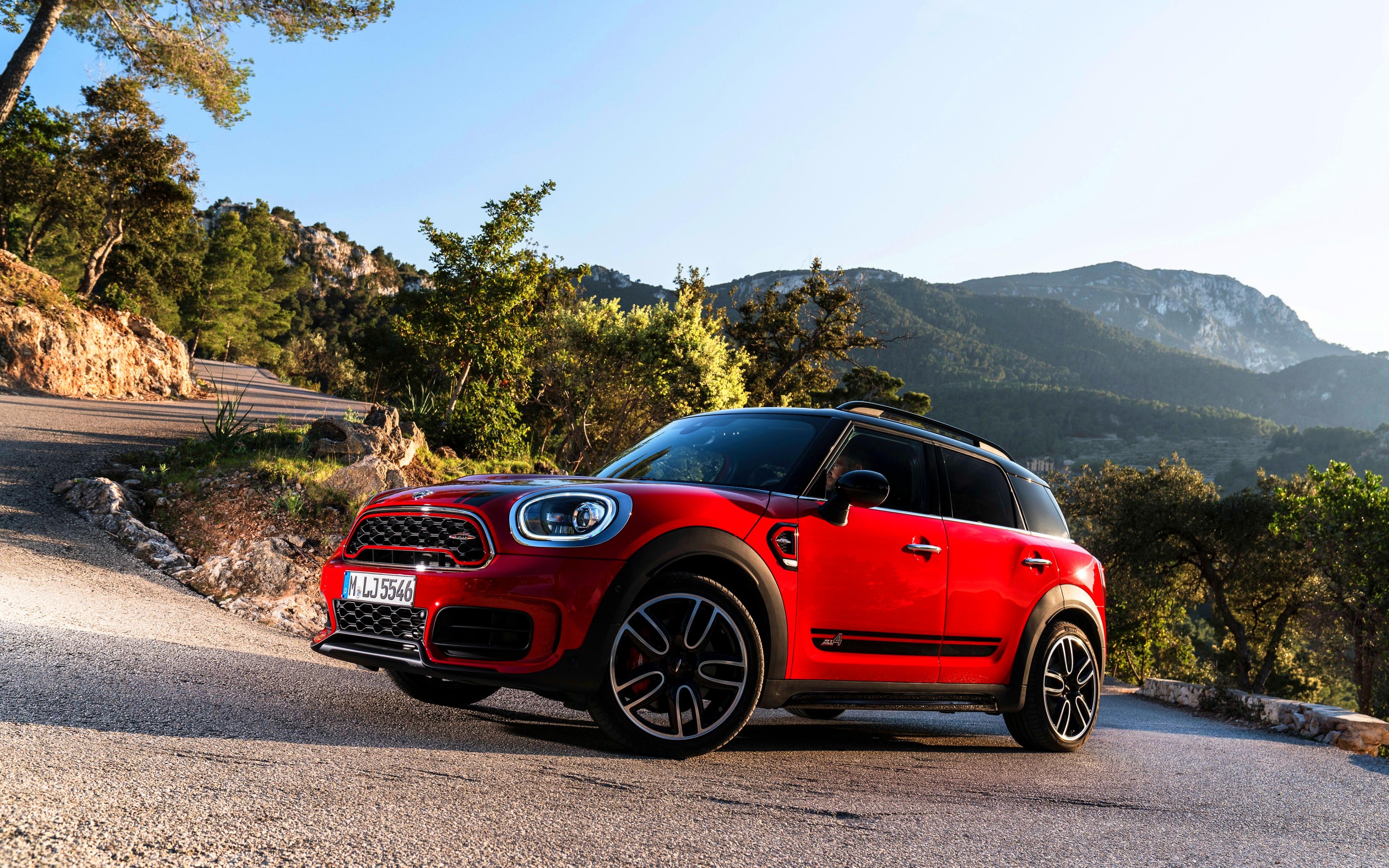 3840x2400 Download wallpaper MINI Cooper S Countryman ALL 4k, road, 2018 cars, HDR, red Countryman, MINI for desktop with resolution 3840x2400. High Quality HD picture wallpaper