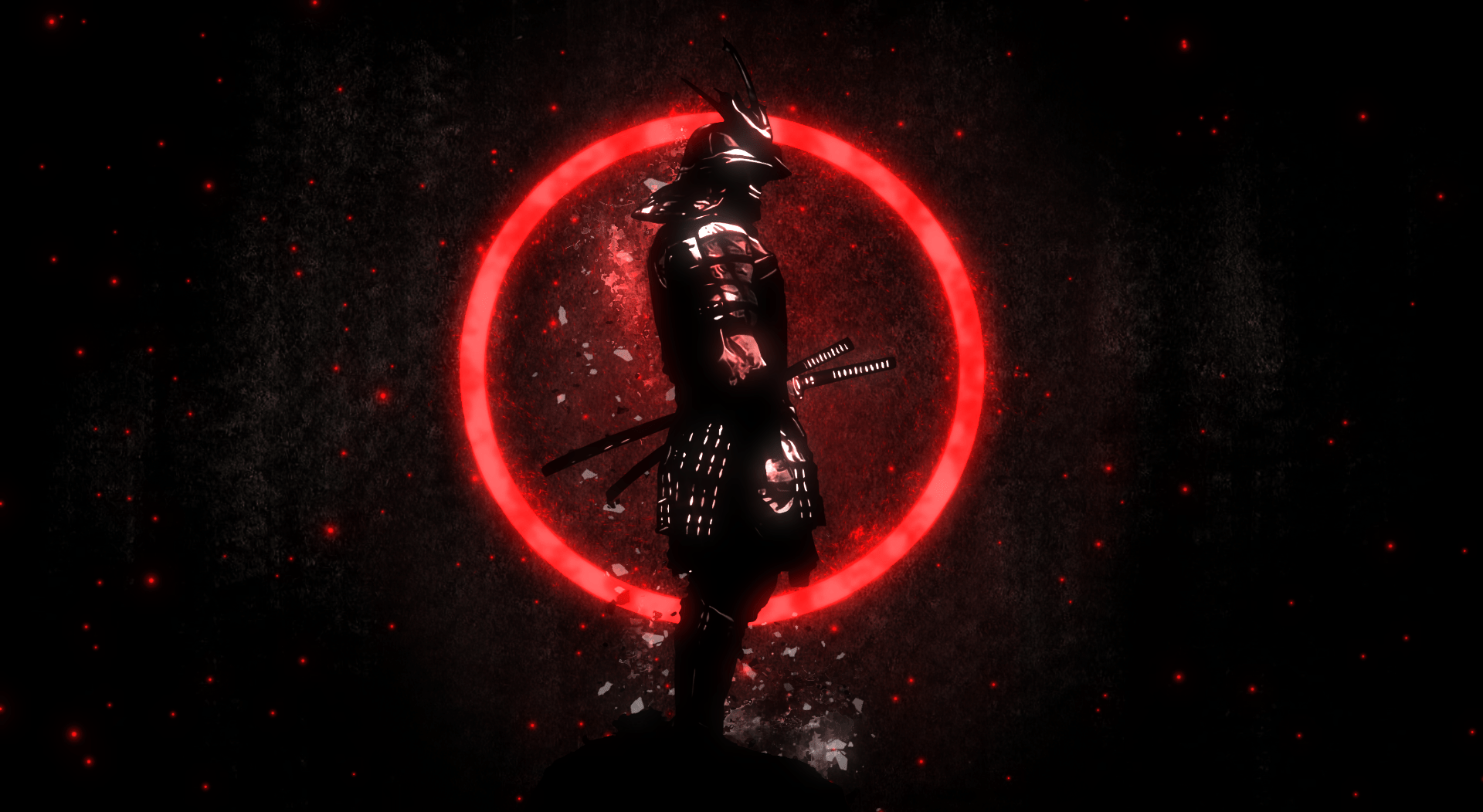 1920x1052 4k Samurai Red Wallpaper