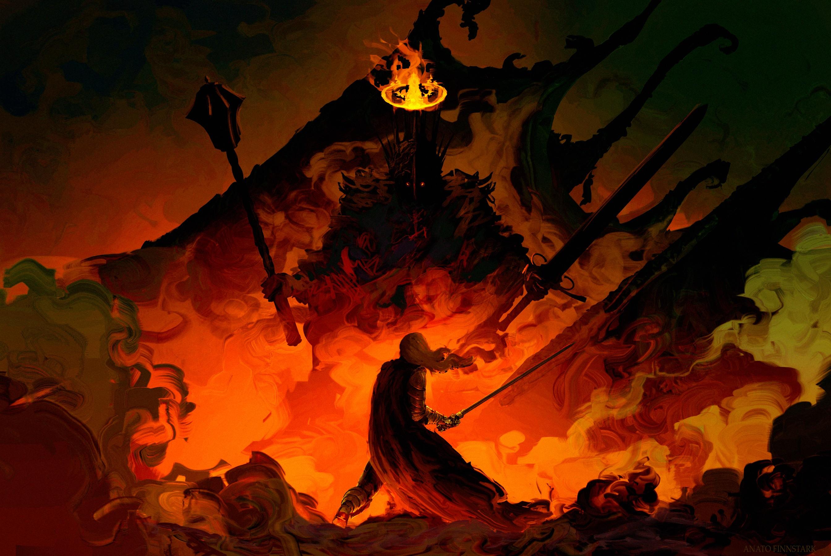2688x1800 Eowyn Vs The Witch King, HD Artist, 4k Wallpaper, Image, Background, Photo and Picture