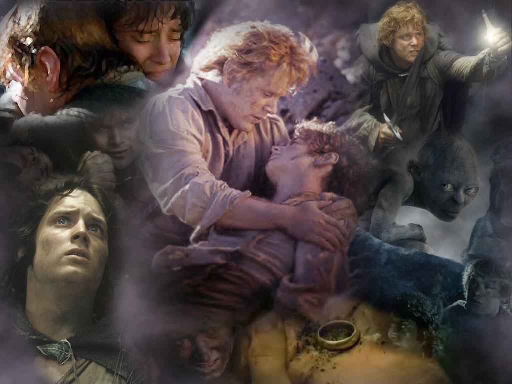1024x768 Sam and Frodo Gamgee Wallpaper
