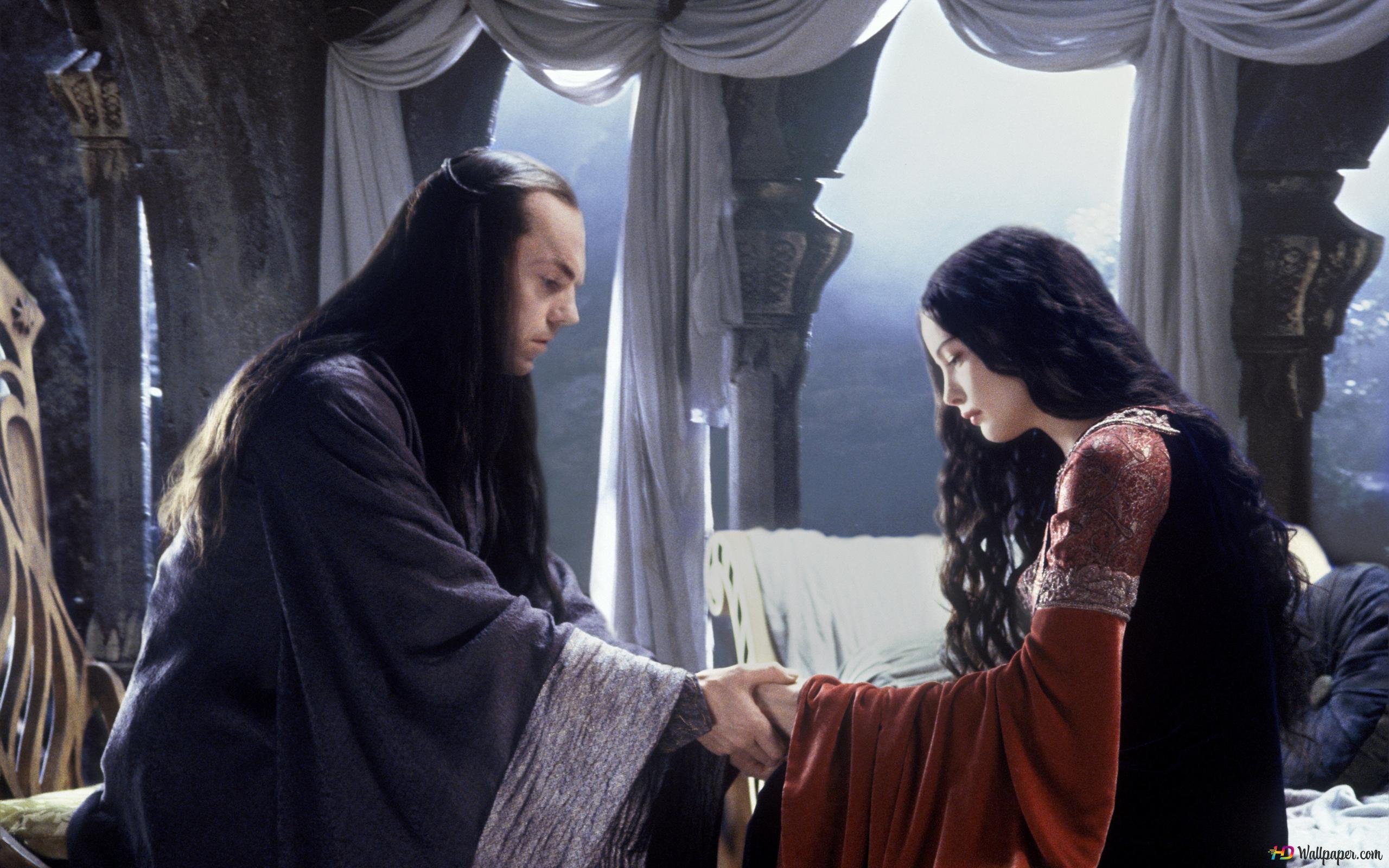2560x1600 Arwen and Lord Elrond Lord of The Rings & The Return of The King 2K wallpaper download