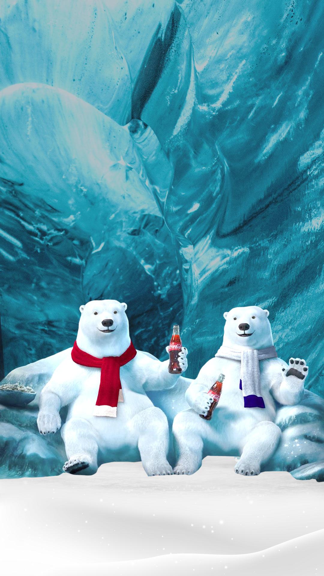 1080x1920 Coca Cola Winter Wallpaper