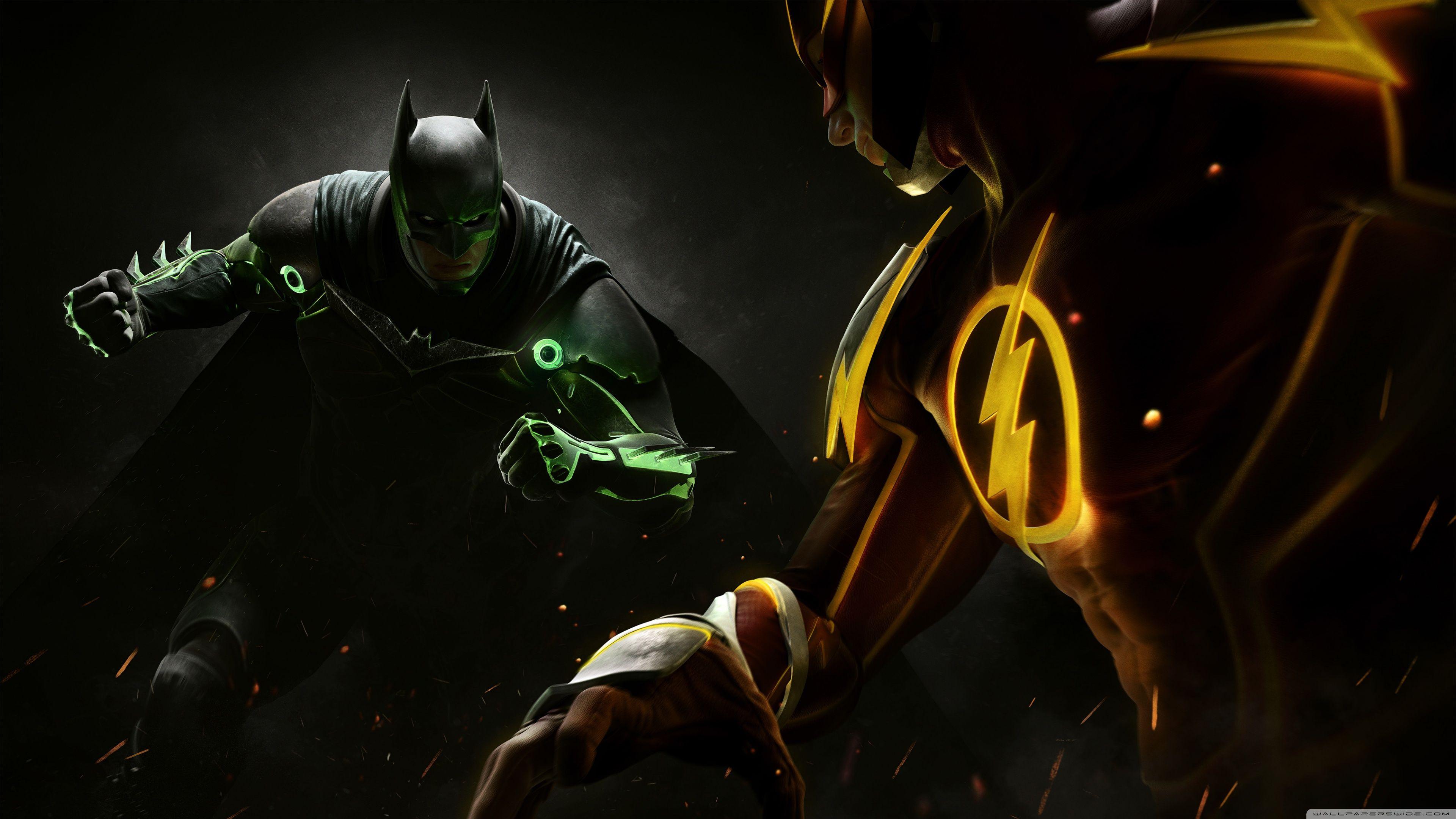 3840x2160 Injustice 2 Batman vs. Flash Ultra HD Desktop Background Wallpaper for 4K UHD TV : Widescreen & UltraWide Desktop & Laptop : Multi Display, Dual Monitor : Tablet