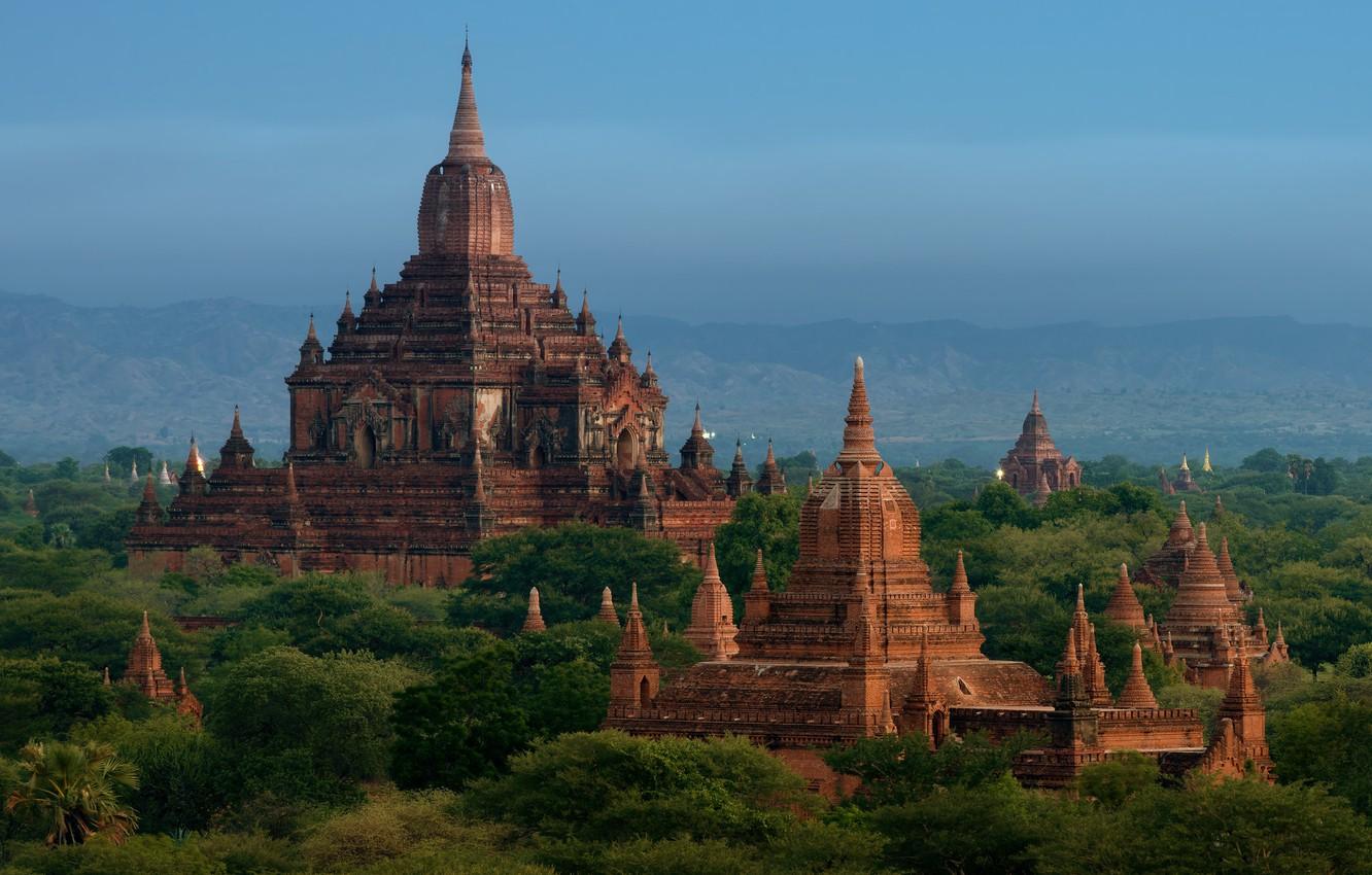 1332x850 Wallpaper Myanmar, temples, Bagan image for desktop, section пейзажи